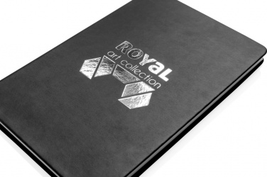 Logo trade promotional gifts image of: Deluxe hardcover PU A5 notebook