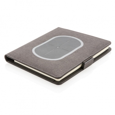 Logo trade corporate gift photo of: Air 5W wireless charging notebook cover A5