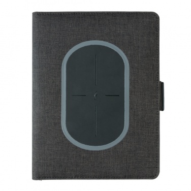Logo trade corporate gifts image of: Air 5W wireless charging notebook cover A5