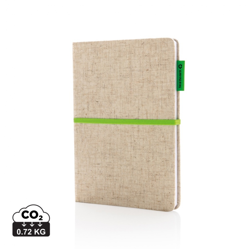 Logotrade promotional giveaway image of: A5 jute notebook