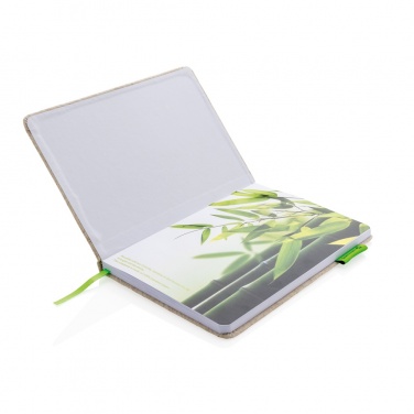 Logotrade promotional item image of: A5 jute notebook