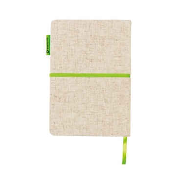 Logo trade promotional merchandise photo of: A5 jute notebook