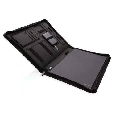 Logotrade promotional merchandise picture of: Air 5W wireless charging portfolio A4 w/ 5000 mAh powerbank