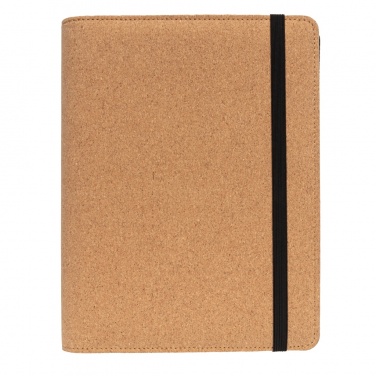 Logo trade promotional items picture of: Deluxe cork portfolio A5 with pen
