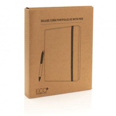 Logotrade promotional merchandise image of: Deluxe cork portfolio A5 with pen