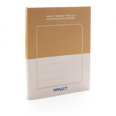 Logotrade business gifts photo of: Impact AWARE™ RPET A4 portfolio with zipper