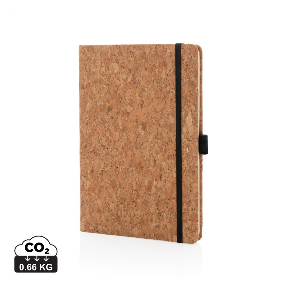 Logo trade promotional item photo of: Cork hardcover notebook A5