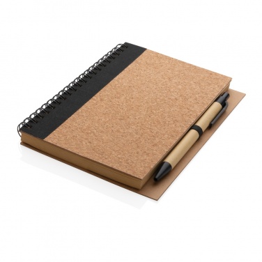 Logotrade corporate gift picture of: Cork spiral notebook with pen
