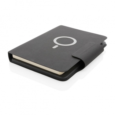 Logo trade promotional item photo of: Artic Magnetic 10W wireless charging A5 notebook