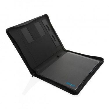 Logotrade promotional item image of: Impact Aware™ deluxe 300D tech portfolio with zipper