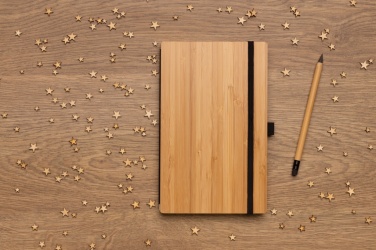 Logotrade promotional giveaway picture of: Bamboo notebook and infinity pencil set