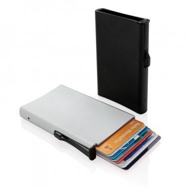 Logo trade corporate gifts image of: Standard aluminium RFID cardholder