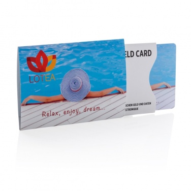 Logo trade business gift photo of: Anti-skimming RFID shield card with active jamming chip