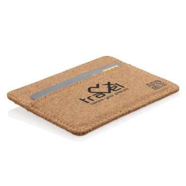 Logo trade promotional gifts image of: Cork secure RFID slim wallet