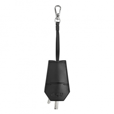 Logo trade promotional items image of: SP Tula RCS certified recycled PU key holder and pen set