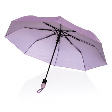 Logo trade business gifts image of: 21" Impact AWARE™ 190T mini auto open umbrella
