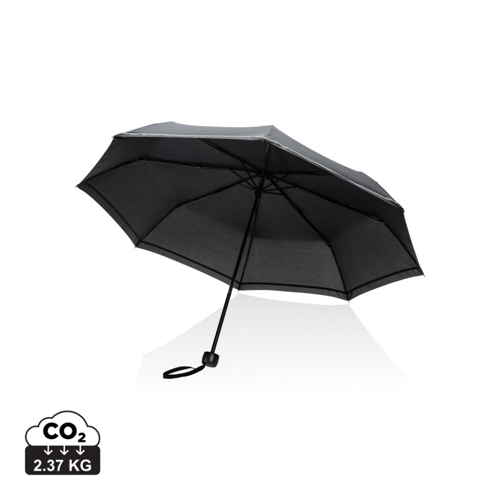 Logo trade promotional product photo of: 20.5"Impact AWARE™ RPET 190T pongee mini reflective umbrella