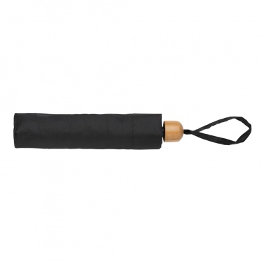 Logotrade promotional giveaway picture of: 20.5" Impact AWARE™ RPET 190T Pongee bamboo mini umbrella