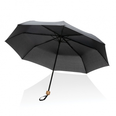 Logotrade promotional items photo of: 20.5" Impact AWARE™ RPET 190T Pongee bamboo mini umbrella