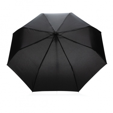 Logo trade promotional giveaway photo of: 21" Impact AWARE™ RPET 190T mini auto open umbrella