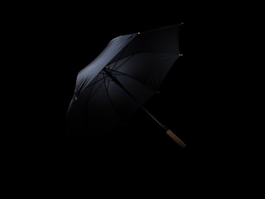 Logo trade corporate gifts picture of: 23" Impact AWARE™ RPET 190T auto open bamboo umbrella