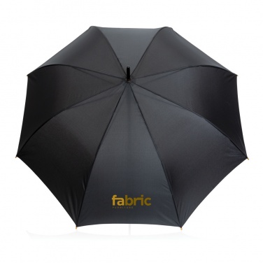 Logotrade promotional merchandise image of: 27" Impact AWARE™ RPET 190T auto open bamboo umbrella