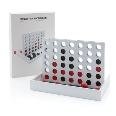 Logotrade corporate gift picture of: Connect four wooden game
