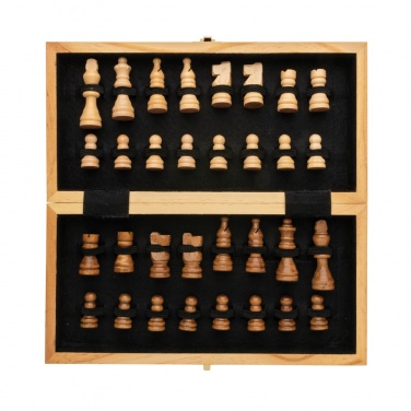 Logotrade advertising products photo of: Luxury wooden foldable chess set