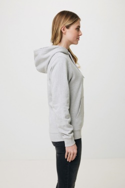 Logo trade promotional giveaway photo of: Iqoniq Torres recycled cotton hoodie undyed