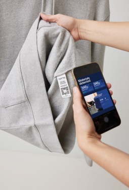 Logotrade promotional item picture of: Iqoniq Torres recycled cotton hoodie undyed