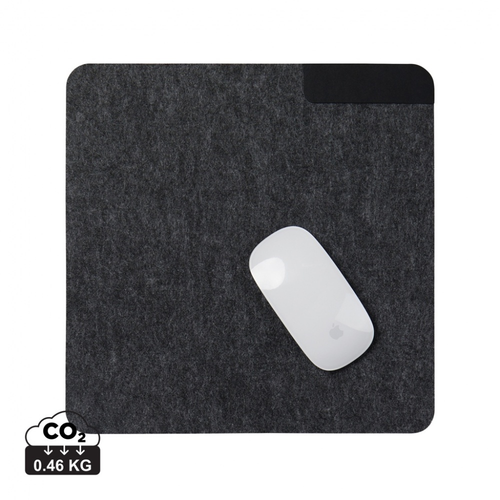 Logo trade promotional gifts image of: VINGA Albon GRS recycled felt mouse pad