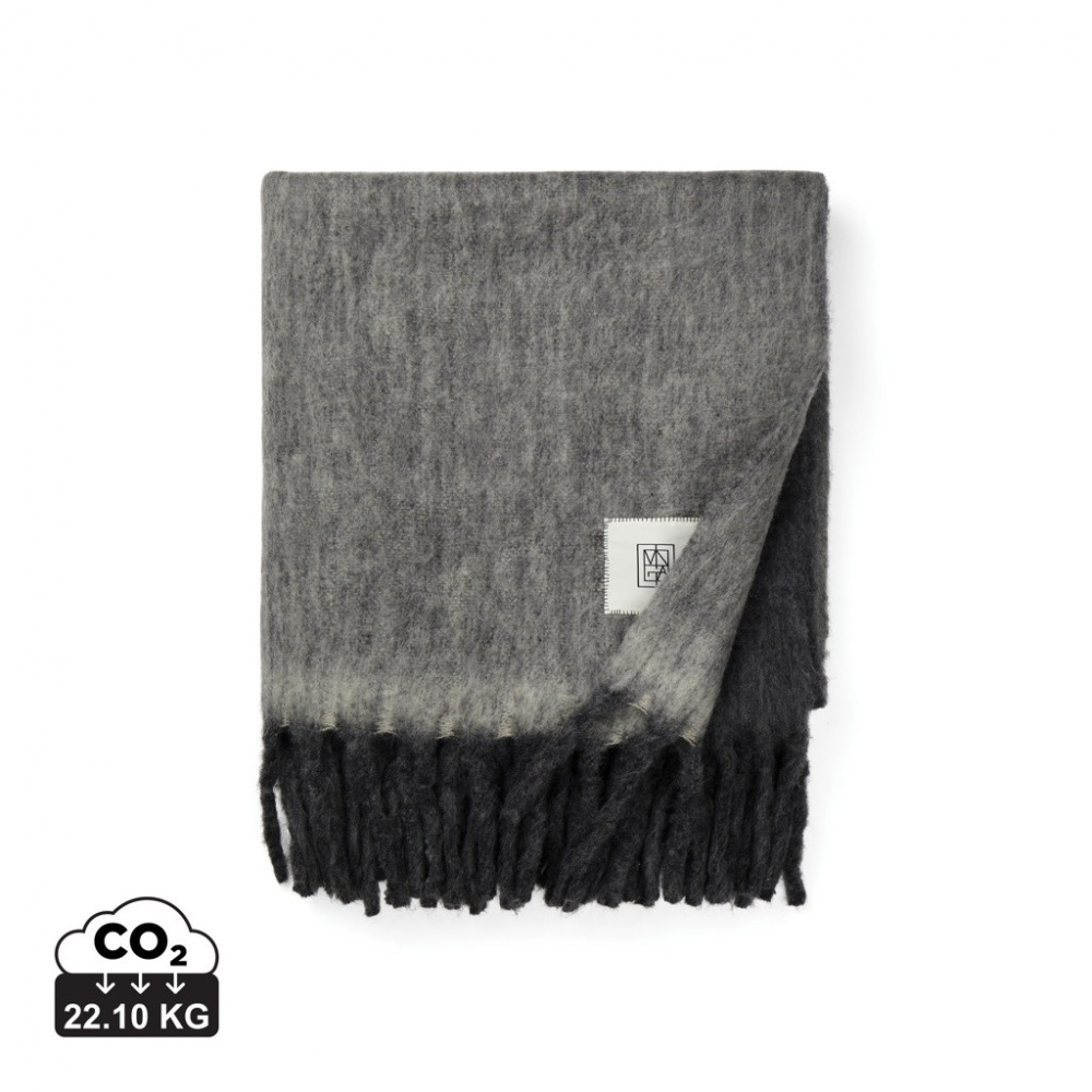 Logo trade promotional merchandise photo of: Vinga Saletto wool blend blanket