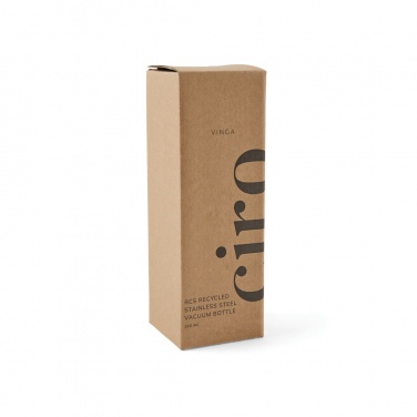 Logo trade advertising products picture of: VINGA Ciro RCS recycled vacuum bottle 300ml
