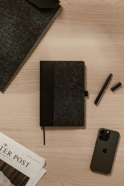 Logo trade business gift photo of: VINGA Albon GRS recycled felt notebook