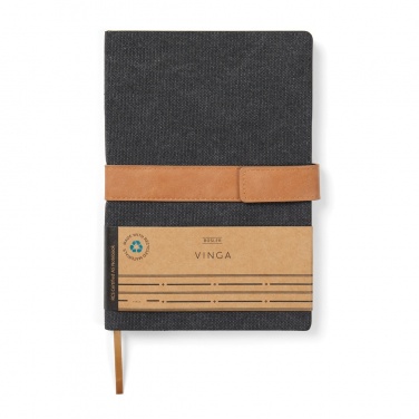 Logo trade corporate gifts picture of: VINGA Bosler RCS recycled paper notebook