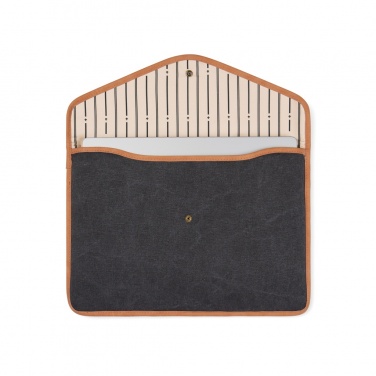 Logo trade advertising product photo of: VINGA Bosler GRS recycled canvas 14" laptop sleeve