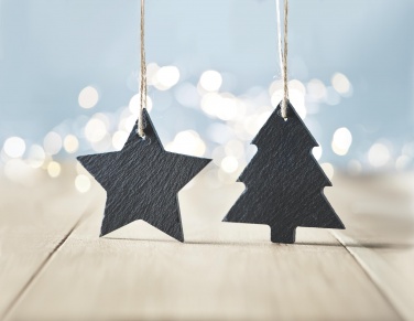 Logotrade business gifts photo of: Slate xmas hanger star