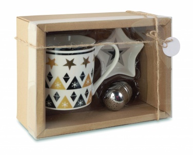 Logo trade promotional gifts picture of: Mug mini plate filter in box