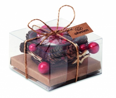 Logo trade promotional merchandise photo of: Christmas candle holder