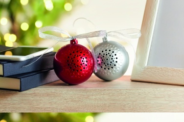 Logo trade promotional items image of: Speaker Christmas ball