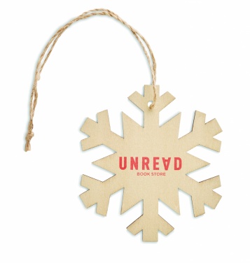 Logo trade promotional products picture of: Snowflake Tree hanger