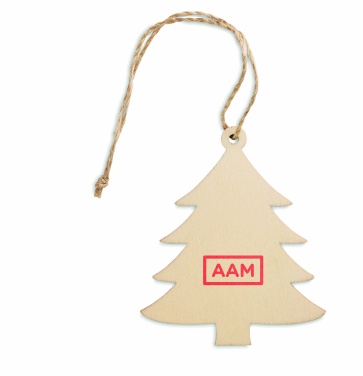 Logotrade promotional items photo of: Wooden Tree shaped hanger