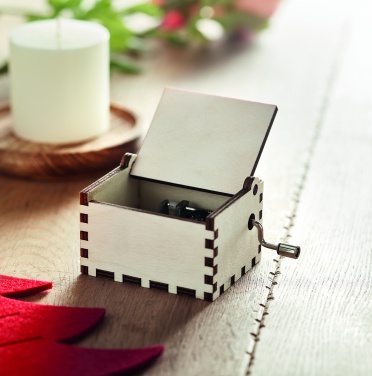 Logotrade promotional item picture of: Wooden Christmas music box