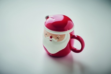 Logotrade promotional product picture of: Ceramic mug with lid 370 ml