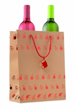 Logo trade promotional items image of: Gift paper bag with pattern