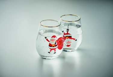 Logotrade promotional item picture of: Set of 2 Christmas glasses
