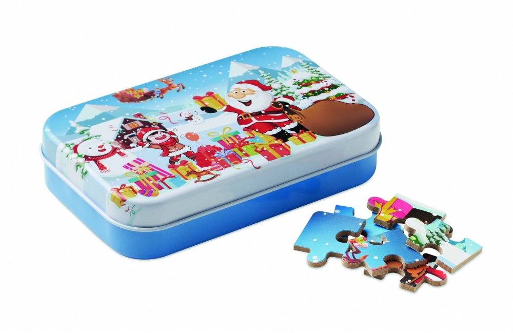 Logo trade promotional merchandise photo of: Wooden Christmas puzzle