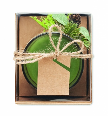 Logo trade advertising products image of: Christmas candle holder