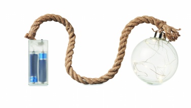 Logo trade promotional gifts image of: Glass bauble LED light