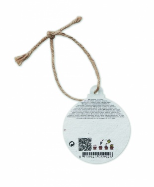 Logo trade corporate gift photo of: Seed paper Xmas ornament
